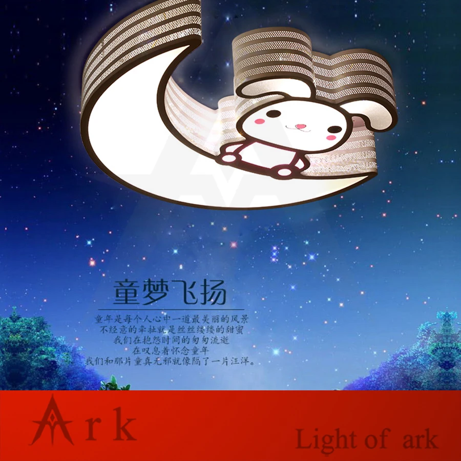 creative lovely cartoon moon and rabbit ceiling lamp SMD LED Electrodeless Dimmable light study Children boy girl room bedroom 
creative lovely cartoon moon and rabbit ceiling lamp SMD LED Electrodeless Dimmable light study Children boy girl room bedroom
