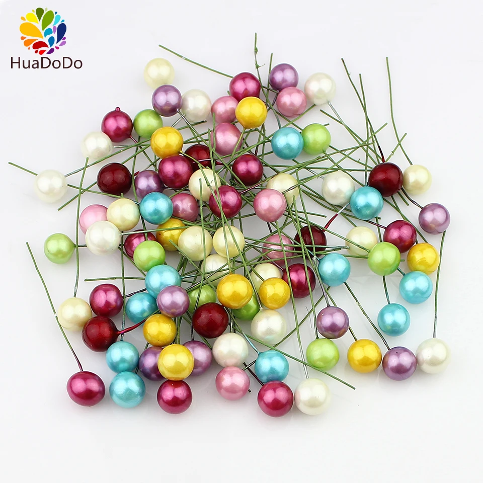 1cm 50pcs Plastic Pearl Stamens Artificial Flower small berries cherry for Wedding Christmas cake box wreaths Decoration
1cm 50pcs Plastic Pearl Stamens Artificial Flower small berries cherry for Wedding Christmas cake box wreaths Decoration