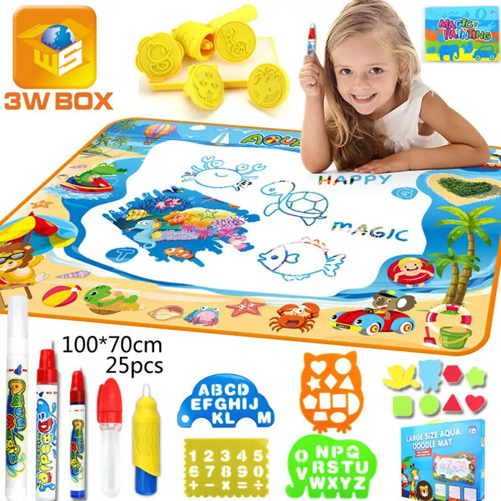 HobbyLane 100*70CM Kids Colorful Magic Water Writing Graffiti Painting Canvas Cartoon Child Education Drawing Carpet Mats Toy
HobbyLane 100*70CM Kids Colorful Magic Water Writing Graffiti Painting Canvas Cartoon Child Education Drawing Carpet Mats Toy