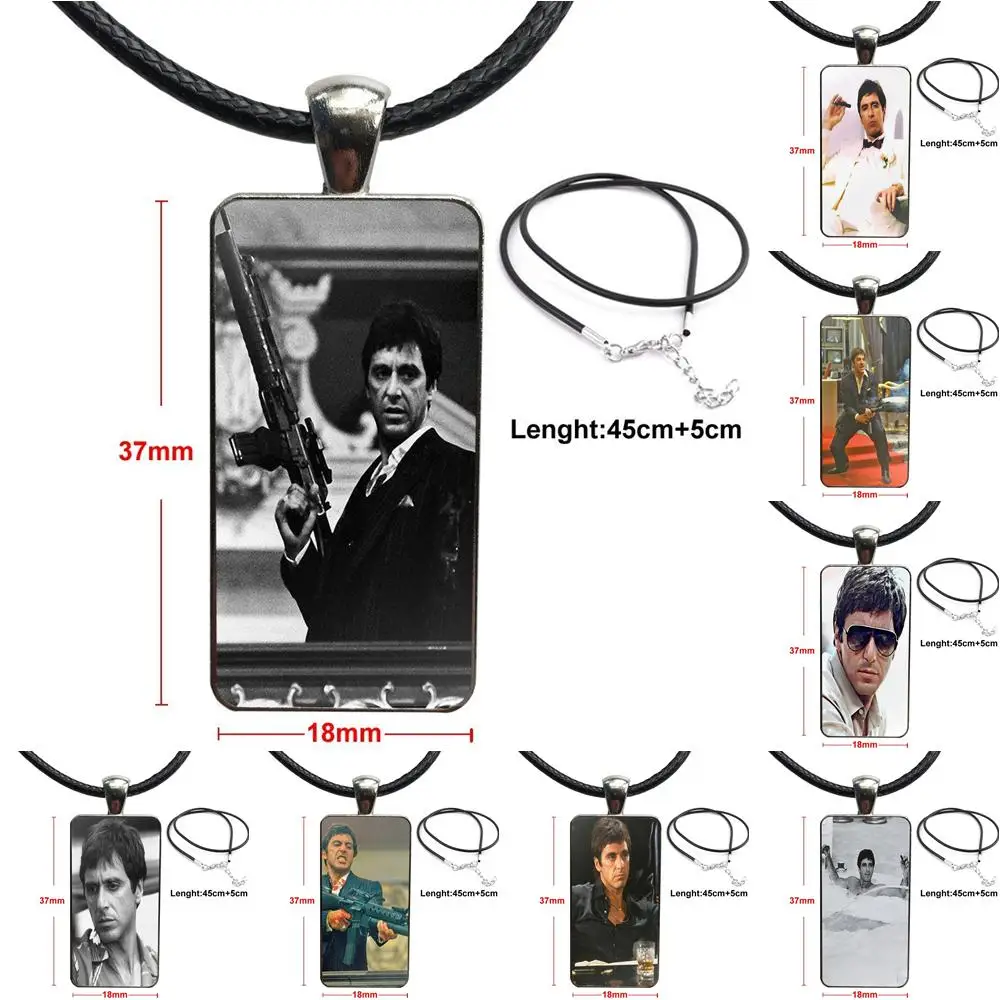 Tony Montana Scarface Glass Cabochon Choker Pendant Rectangle Necklace Stainless Steel Color Jewelry For Unisex
Tony Montana Scarface Glass Cabochon Choker Pendant Rectangle Necklace Stainless Steel Color Jewelry For Unisex