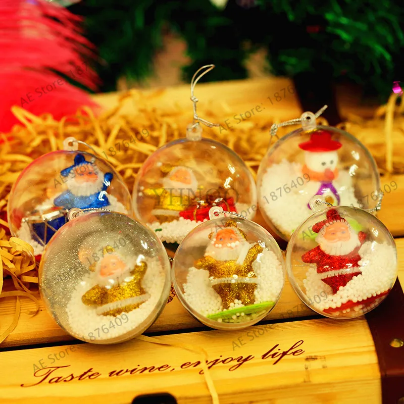 1pcs/bag Christmas plastic transparent ball christmas gifts toys for kids Xmas tree decor santa claus snowman ball ornaments
1pcs/bag Christmas plastic transparent ball christmas gifts toys for kids Xmas tree decor santa claus snowman ball ornaments