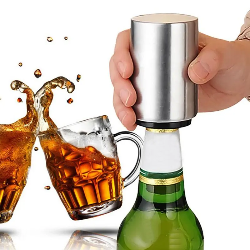 Magnetic Automatic Bottle Opener Creative Portable Stainless Steel Push Down Wine Beer Openers Practical Kitchen Accessories
Magnetic Automatic Bottle Opener Creative Portable Stainless Steel Push Down Wine Beer Openers Practical Kitchen Accessories