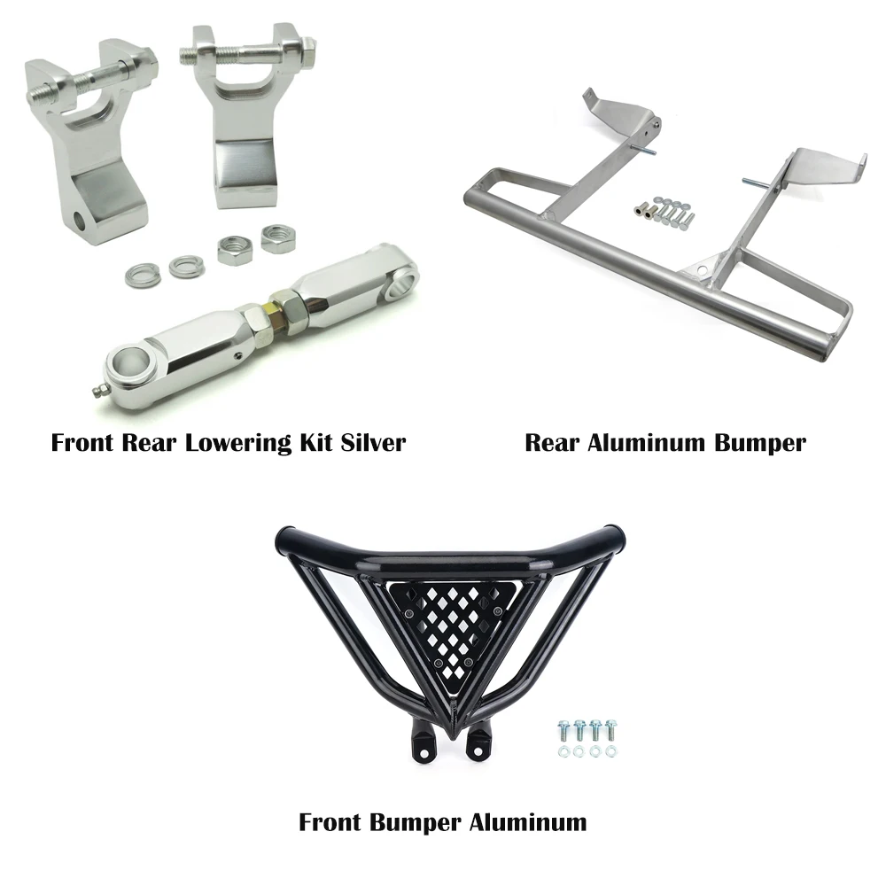 ATV Front Rear Lowering Kit + Front Rear Bumper Intimidator For Yamaha Raptor 700 Raptor 350 Raptor 700R 2006-2018 2015 2016
ATV Front Rear Lowering Kit + Front Rear Bumper Intimidator For Yamaha Raptor 700 Raptor 350 Raptor 700R 2006-2018 2015 2016