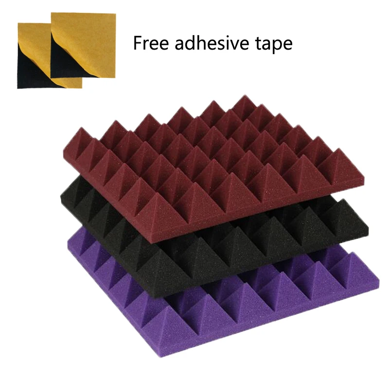 8 PCS Pyramid Acoustic Foam For Optimum Sound Absorption Mix Color with Adhesive Tape
8 PCS Pyramid Acoustic Foam For Optimum Sound Absorption Mix Color with Adhesive Tape