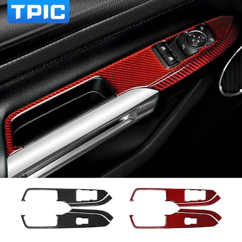 TPIC Interior Modification Car Window Switch Control Panel Trim Car Stickers Decor Covers For Ford Mustang 2015-2019 Accessaries
TPIC Interior Modification Car Window Switch Control Panel Trim Car Stickers Decor Covers For Ford Mustang 2015-2019 Accessaries