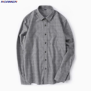 NORMEN Men's Plaid Shirts 100% Cotton Full Sleeve Turn Down Collar Casual Tops Shirts Men Fashion Streetwear Camisa Masculina
NORMEN Men's Plaid Shirts 100% Cotton Full Sleeve Turn Down Collar Casual Tops Shirts Men Fashion Streetwear Camisa Masculina