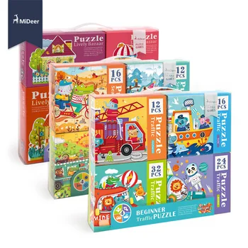 MiDeer Kids Beginner Season Traffic House Jigsaw Puzzle Set Baby Early Educational Toys Birthday Gift Pack of 4 boxes Christmas
MiDeer Kids Beginner Season Traffic House Jigsaw Puzzle Set Baby Early Educational Toys Birthday Gift Pack of 4 boxes Christmas