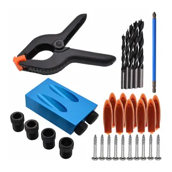 34pcs 15 Degree Angle Locator Bits Hole Jig Woodwork Guide Clamp Locator Set Kit Woodworking Guide Positioner Kit Hand Tools
34pcs 15 Degree Angle Locator Bits Hole Jig Woodwork Guide Clamp Locator Set Kit Woodworking Guide Positioner Kit Hand Tools