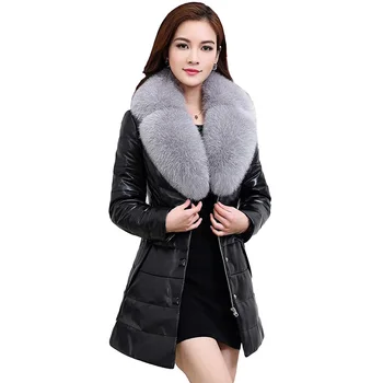 Duck Down Coat Thick Women Parka Fur Collar Jacket Winter European Large Size 6xl Warm Women Basic Faux Leather Coats YP0665
Duck Down Coat Thick Women Parka Fur Collar Jacket Winter European Large Size 6xl Warm Women Basic Faux Leather Coats YP0665