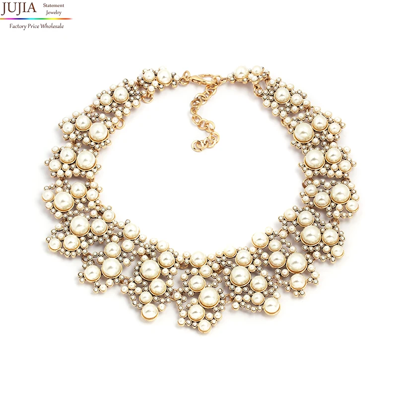 2019 fashion torques necklace Europe costume chunky simulated pearl choker Necklaces statement jewelry women
2019 fashion torques necklace Europe costume chunky simulated pearl choker Necklaces statement jewelry women
