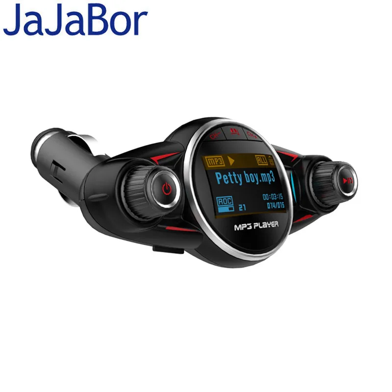JaJaBor Bluetooth Car Kit Handsfree FM Transmitter Wireless A2DP AUX Audio Car MP3 Player 1.3 Inch LED Screen USB Car Charger
JaJaBor Bluetooth Car Kit Handsfree FM Transmitter Wireless A2DP AUX Audio Car MP3 Player 1.3 Inch LED Screen USB Car Charger