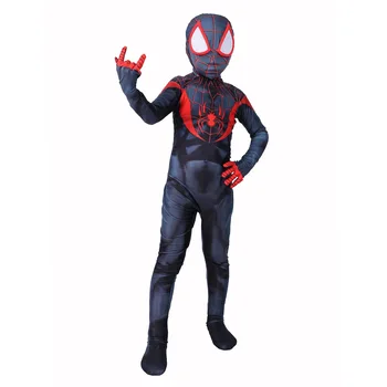 Children Kids Spider-man Into The Spider Verse Miles Morales Cosplay Costume Spiderman Pattern Bodysuit Zentai Suit Jumpsuit
Children Kids Spider-man Into The Spider Verse Miles Morales Cosplay Costume Spiderman Pattern Bodysuit Zentai Suit Jumpsuit