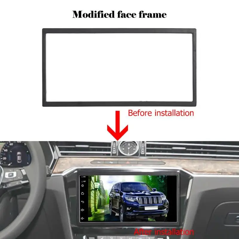 Universal 2 Din Car Stereo Radio Frame Auto Car Universal ABS Panel MP5 Player Frame Trim Mounting Kit Auto Accessories 178*100m
Universal 2 Din Car Stereo Radio Frame Auto Car Universal ABS Panel MP5 Player Frame Trim Mounting Kit Auto Accessories 178*100m