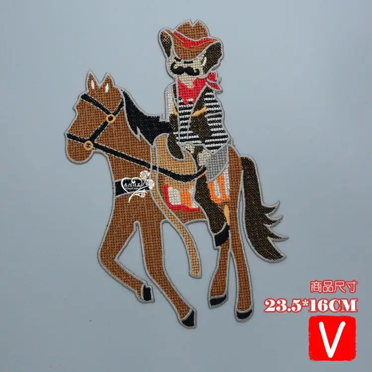 VIPOINT embroidery big knight patches cowboy patches badges applique patches for clothing DX-5
VIPOINT embroidery big knight patches cowboy patches badges applique patches for clothing DX-5