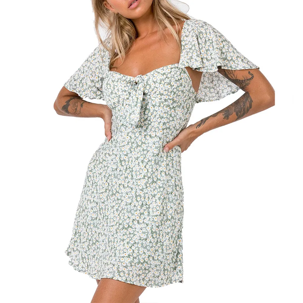 JAYCOSIN 2019 New Summer Women Dress Sexy Fashion Square Collar Flare Sleeve Small Floral Print Bow Backless Mini Beach 9032124
JAYCOSIN 2019 New Summer Women Dress Sexy Fashion Square Collar Flare Sleeve Small Floral Print Bow Backless Mini Beach 9032124