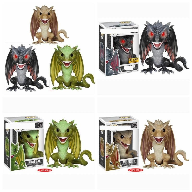 POP Game of Thrones DROGON VISERION RHAEGAL A Song of Ice and Fire JON SNOW Action Figure Model Vinyl Dolls & Toy Free Shipping 
POP Game of Thrones DROGON VISERION RHAEGAL A Song of Ice and Fire JON SNOW Action Figure Model Vinyl Dolls & Toy Free Shipping
