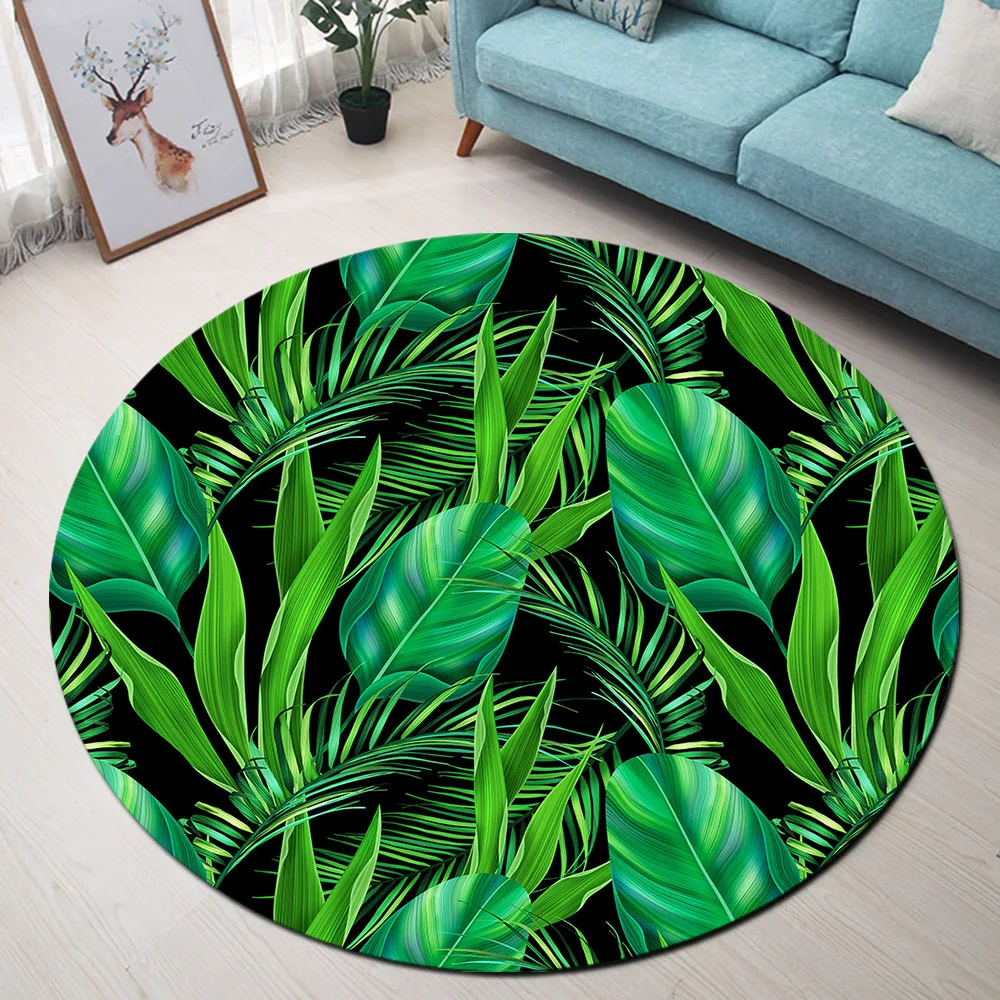 Tropical Green Leaves Round Rugs And Carpets for Kids Baby Home Living Room Memory Foam Bedroom Hallway WC Floor Door Bath Mats
Tropical Green Leaves Round Rugs And Carpets for Kids Baby Home Living Room Memory Foam Bedroom Hallway WC Floor Door Bath Mats
