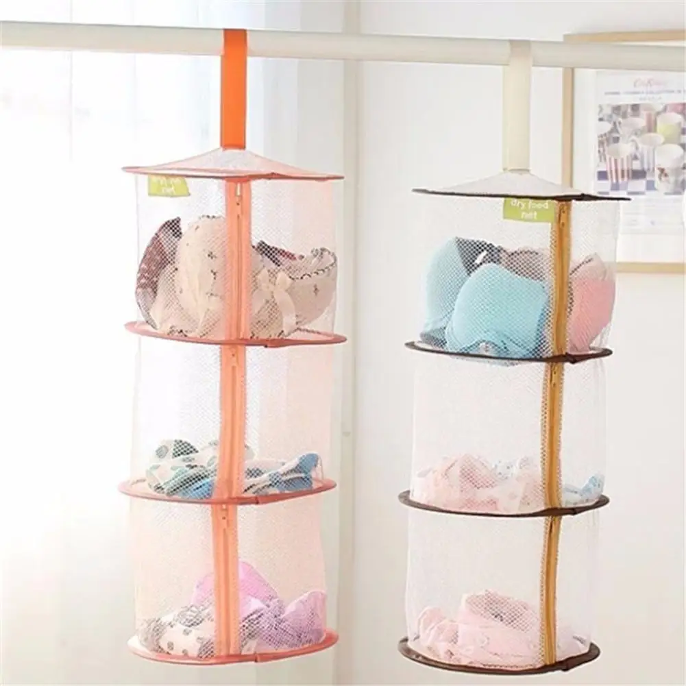 Windproof Anti-Embarrassing Underwear Hanging Basket Three Layer Zipper Hanging bag Anti-Mosquito Fish Meat Drying Baskets
Windproof Anti-Embarrassing Underwear Hanging Basket Three Layer Zipper Hanging bag Anti-Mosquito Fish Meat Drying Baskets