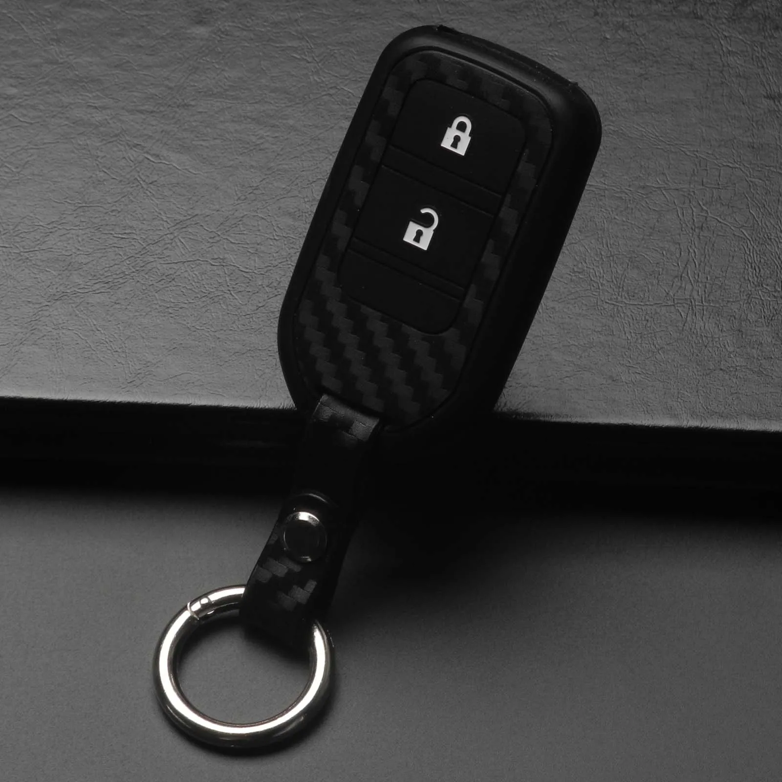 jingyuqin Carbon Fiber Silicone Car Key Case Fob Cover For Honda 2016 2017 CRV Pilot Accord Civic Fit Freed Remote 2 Buttons
jingyuqin Carbon Fiber Silicone Car Key Case Fob Cover For Honda 2016 2017 CRV Pilot Accord Civic Fit Freed Remote 2 Buttons