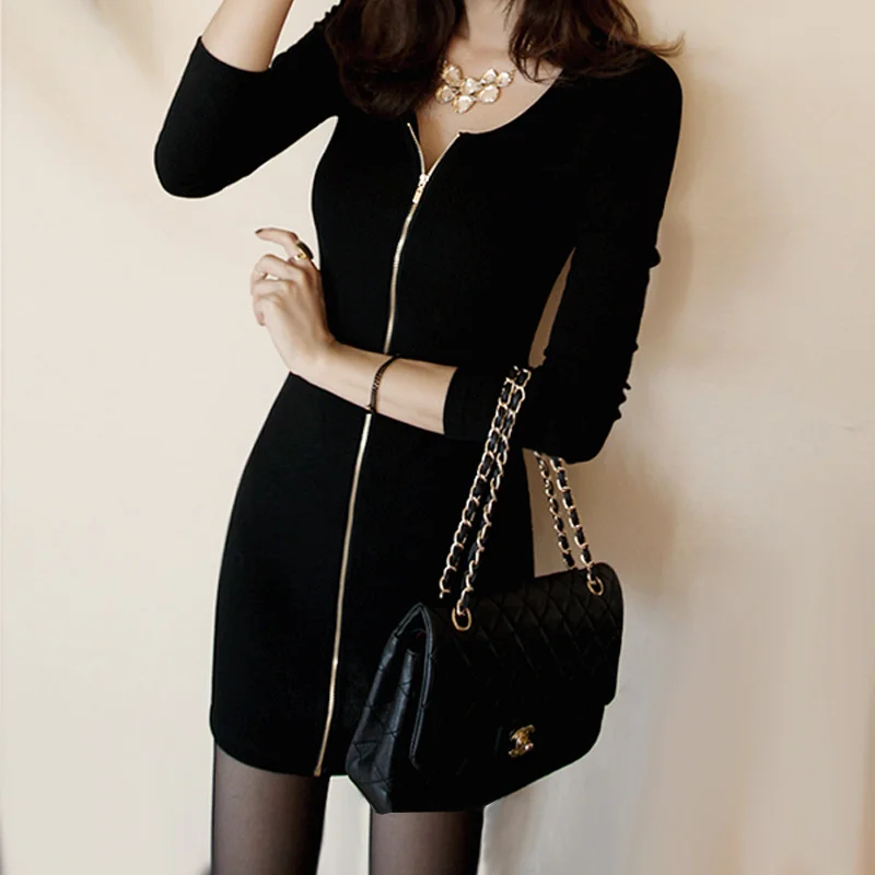 2017 Women Dress Spring Winter tunic Party Dresses Plus Size Sexy Club Office Dress Vintage Black Long Sleeves Slim dress
2017 Women Dress Spring Winter tunic Party Dresses Plus Size Sexy Club Office Dress Vintage Black Long Sleeves Slim dress