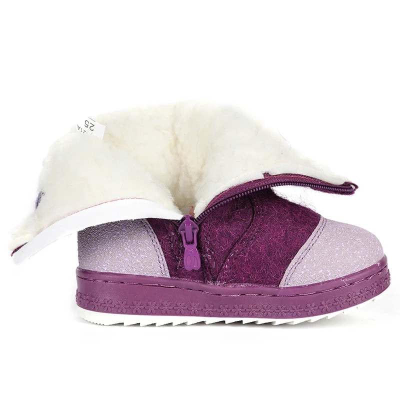 MMnun 2018 войлочные сапоги Детская зимняя обувь теплые зимние для девочек