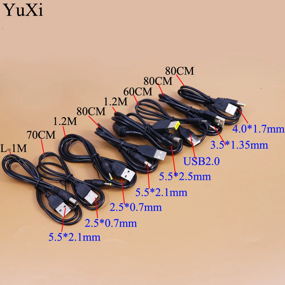 YuXi 5.5*2.5mm 2.5*0.7mm 3.5*1.35mm 4.0*1.7mm 5.5*2.1mm 5V DC Barrel Jack Power Cable Black Connector
YuXi 5.5*2.5mm 2.5*0.7mm 3.5*1.35mm 4.0*1.7mm 5.5*2.1mm 5V DC Barrel Jack Power Cable Black Connector