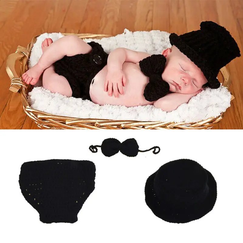 Hot!Baby Photography Props Gentleman Newborn Clothing Set Baby Boy Accessories Soft Hand-knit Baby Hat Cute Infantil Fotografia
Hot!Baby Photography Props Gentleman Newborn Clothing Set Baby Boy Accessories Soft Hand-knit Baby Hat Cute Infantil Fotografia