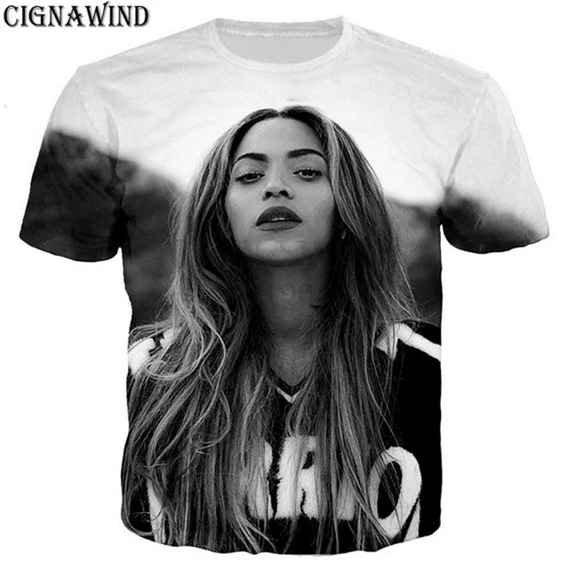 New summer tops Popular singer Beyonce t shirt men/women 3D printed t-shirts Short sleeve hip hop style tshirt streetwear
New summer tops Popular singer Beyonce t shirt men/women 3D printed t-shirts Short sleeve hip hop style tshirt streetwear