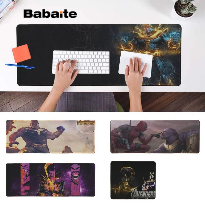 Babaite Marvel Thanos Customized MousePads Computer Laptop Anime Mouse Mat Speed/Control Version Large Gaming Mouse Pad
Babaite Marvel Thanos Customized MousePads Computer Laptop Anime Mouse Mat Speed/Control Version Large Gaming Mouse Pad