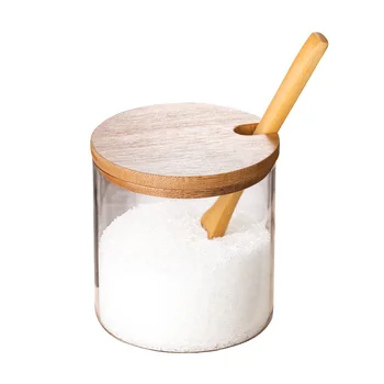Spice Jars Kitchen Concise Clear Condiment Jars Storage Containers with Wooden Spoon Bamboo Lid for Serving Sugar Coffee
Spice Jars Kitchen Concise Clear Condiment Jars Storage Containers with Wooden Spoon Bamboo Lid for Serving Sugar Coffee