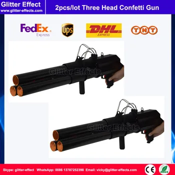 2pcs/lot 3 shot trigger stage confetti machine disco dj three head electric confetti gun wedding confetti cannon shooter
2pcs/lot 3 shot trigger stage confetti machine disco dj three head electric confetti gun wedding confetti cannon shooter