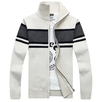 2017 New Mens Casual Slim Fit Stand Collar Contrast Zipper Knitted Cardigan Stripe Sweater 505
2017 New Mens Casual Slim Fit Stand Collar Contrast Zipper Knitted Cardigan Stripe Sweater 505