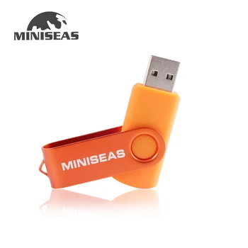 Miniseas Usb Flash Drive Real Capacity Colorful Rotate Key 128G/16G/32G/64G Memory