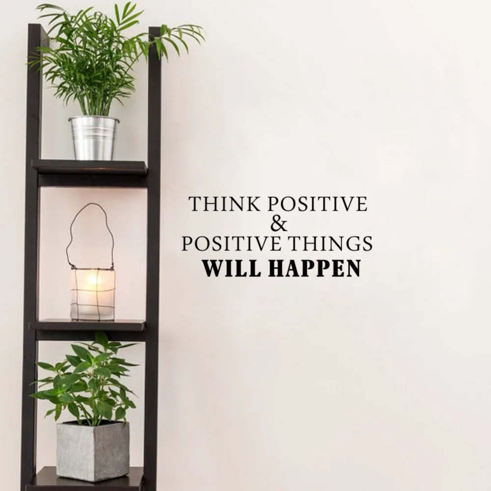 Think Positive Things Will Happen Removable Wall Decal Vinyl Wall Sticker Art Wallpaper Home Decoration
Think Positive Things Will Happen Removable Wall Decal Vinyl Wall Sticker Art Wallpaper Home Decoration
