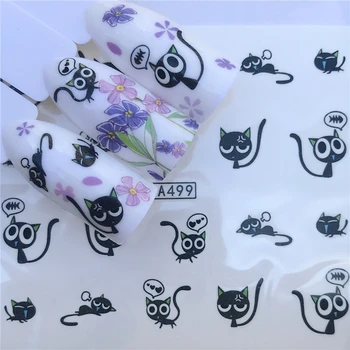 FWC 1 Sheet Animal Black Cat Designs Nail Art Stickers Water Transfer Nail Tips Decal DIY Accessory Beauty Nail Decorations
FWC 1 Sheet Animal Black Cat Designs Nail Art Stickers Water Transfer Nail Tips Decal DIY Accessory Beauty Nail Decorations