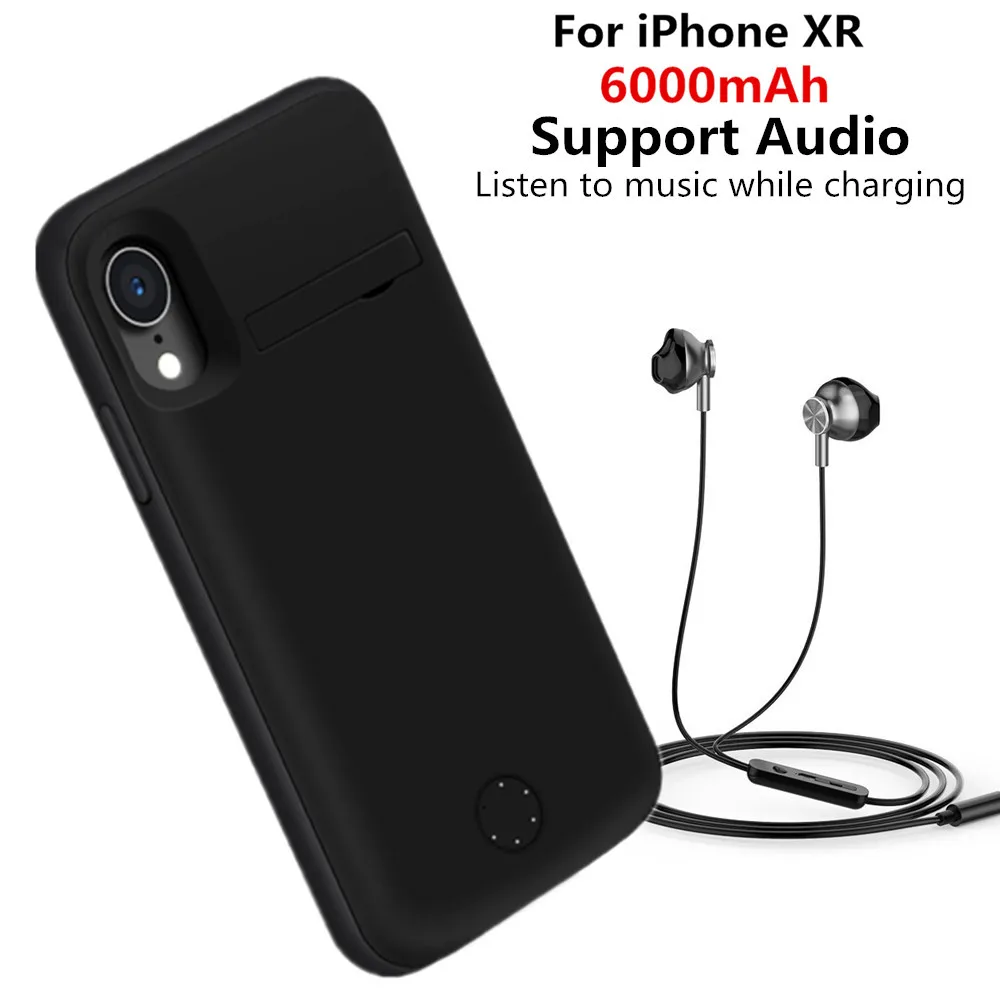6000mAh Portable Mobile Power Bank Charging Box for iPhone XR Battery Case Charger Housing With External Back Clip Battery Case
6000mAh Portable Mobile Power Bank Charging Box for iPhone XR Battery Case Charger Housing With External Back Clip Battery Case