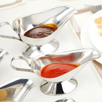 304 Stainless Steel Sauce Boat Steak Black Pepper Sauce Tableware Sauce Boat Tomato Juice Container Kitchen Restaurant Bar Tool
304 Stainless Steel Sauce Boat Steak Black Pepper Sauce Tableware Sauce Boat Tomato Juice Container Kitchen Restaurant Bar Tool
