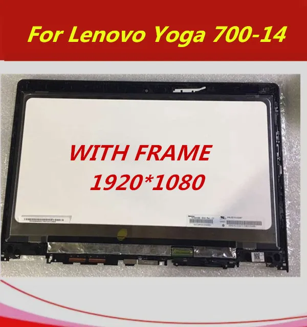 Original NEW 14" Touch Screen Digitizer LCD Display Assembly For Lenovo Yoga 700-14ISK 80QD with frame bezel yoga 700-14
Original NEW 14" Touch Screen Digitizer LCD Display Assembly For Lenovo Yoga 700-14ISK 80QD with frame bezel yoga 700-14