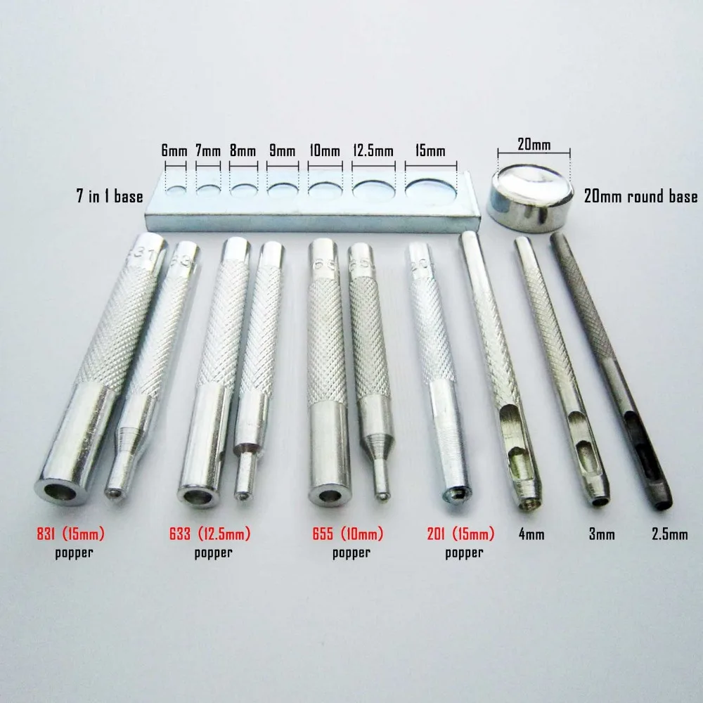 Die Punch Tool for Metal No Sew Popper Snap Button Press Stud Leather Jacket Bag Clothes Rapid Rivet Bolt Fastener Leathercraft
Die Punch Tool for Metal No Sew Popper Snap Button Press Stud Leather Jacket Bag Clothes Rapid Rivet Bolt Fastener Leathercraft
