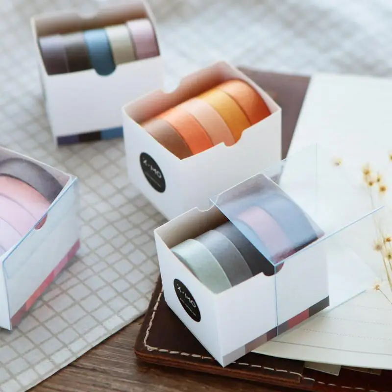 5 pcs/lot Creative Pure Color Practical Decorative Adhesive Tape Scrapbooking Masking Washi Tape School Office Supplies
5 pcs/lot Creative Pure Color Practical Decorative Adhesive Tape Scrapbooking Masking Washi Tape School Office Supplies