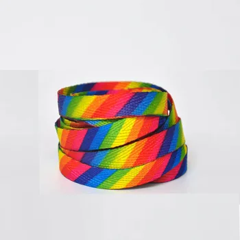 SENTCHARM 1pair New Style Rainbow Colorful Flat Shoelaces Fashion Shoestrings For Casual Shoes Off Shoes
SENTCHARM 1pair New Style Rainbow Colorful Flat Shoelaces Fashion Shoestrings For Casual Shoes Off Shoes