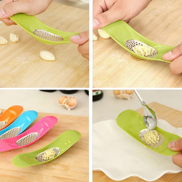 Hot Sell 1PCS New Creative Convenient Kitchen Arc Garlic Press Tool Useful Gadgets
Hot Sell 1PCS New Creative Convenient Kitchen Arc Garlic Press Tool Useful Gadgets