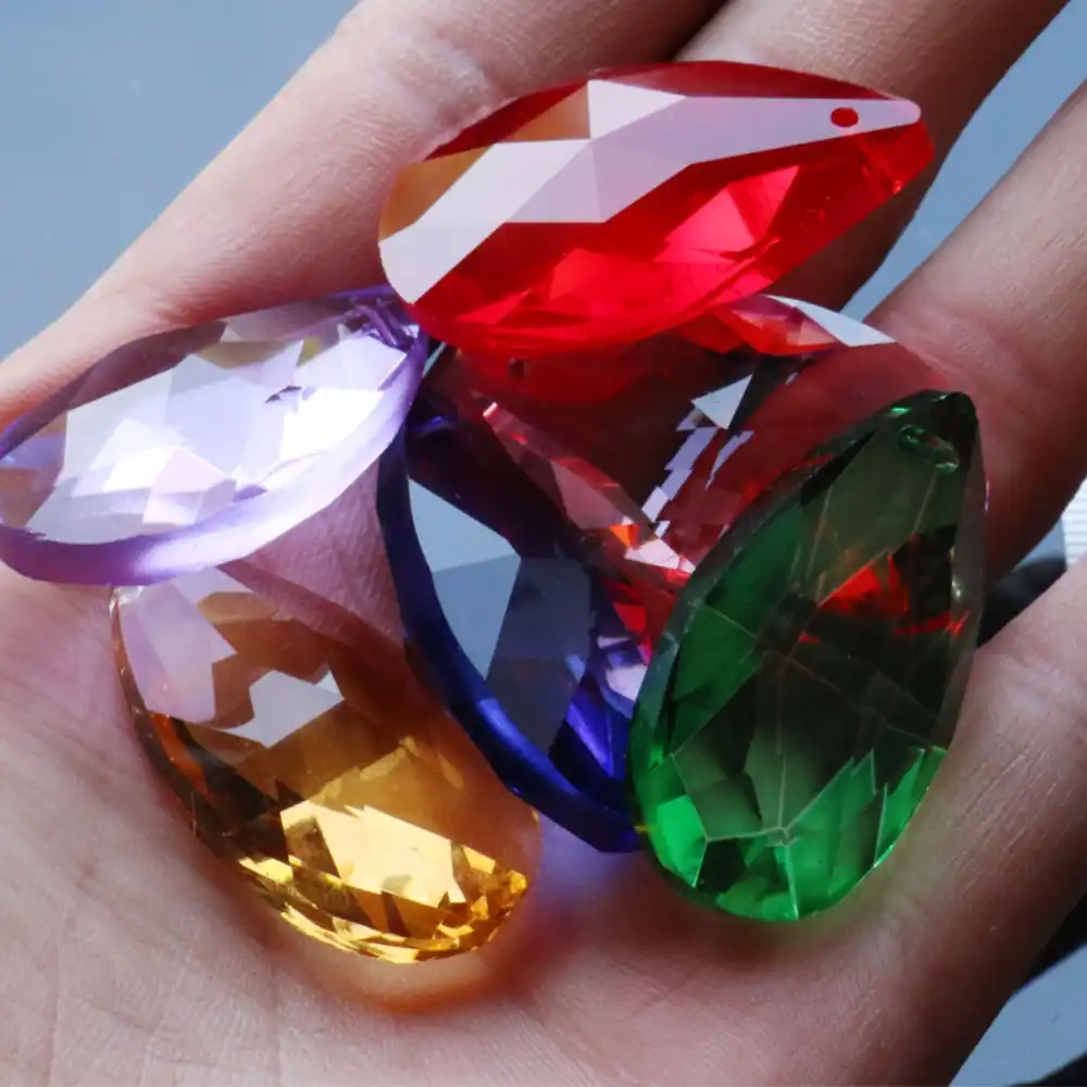 40mm clear glass crystal ball prism chandelier suncatcher lamp