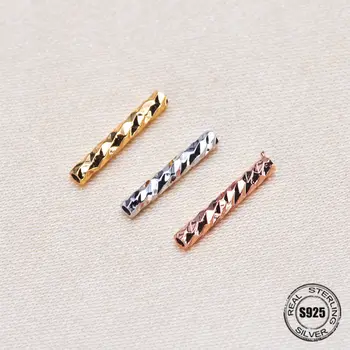 10PCS 10MM Sterling silver Silver/Gold/Rose gold color Bracelets Arcuated Twisted Tube Diy Jewelry Findings Accessories
10PCS 10MM Sterling silver Silver/Gold/Rose gold color Bracelets Arcuated Twisted Tube Diy Jewelry Findings Accessories