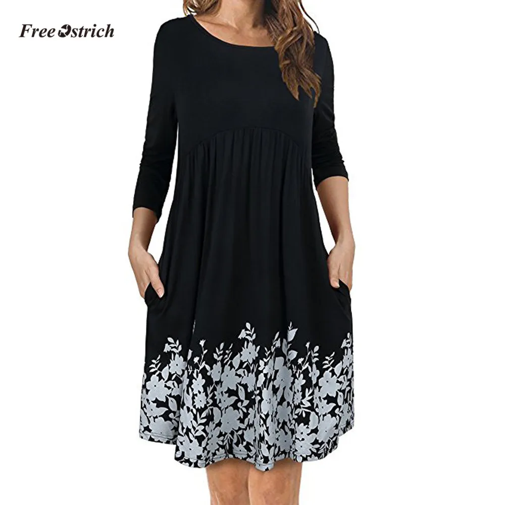Free Ostrich Dress Women O-neck Dresses With Pockets Long Sleeve Floral Pleated Swing Ladies party night Dresses women Dress
Free Ostrich Dress Women O-neck Dresses With Pockets Long Sleeve Floral Pleated Swing Ladies party night Dresses women Dress