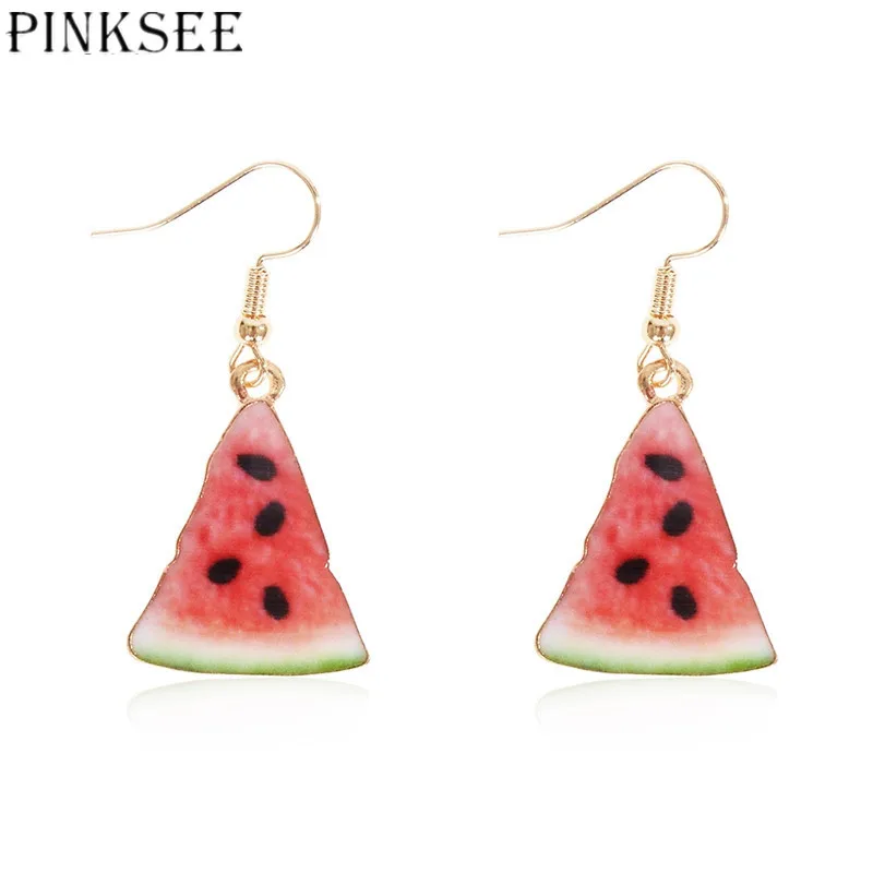 1 Pair Pinksee Alloy Kawaii Fruit Watermelon Earrings For Women Fashion Gold Color Mutiply Design Drop Ears Jewelry
1 Pair Pinksee Alloy Kawaii Fruit Watermelon Earrings For Women Fashion Gold Color Mutiply Design Drop Ears Jewelry