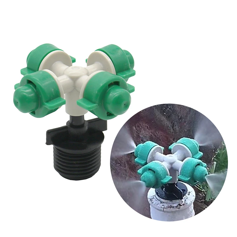 Cross fog nozzle 1/2" Male Threaded Mist Sprayer Head Drip Irrigation for Greenhouse Sprinkler Watering Plants 20 Pcs
Cross fog nozzle 1/2" Male Threaded Mist Sprayer Head Drip Irrigation for Greenhouse Sprinkler Watering Plants 20 Pcs