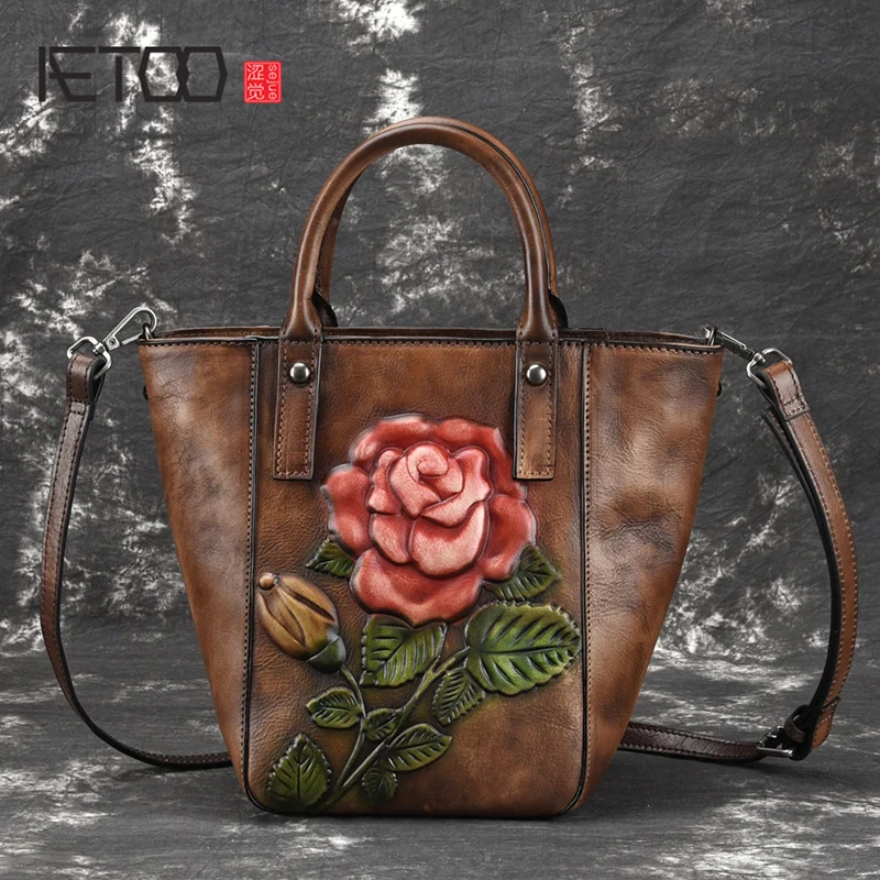 AETOO New leather handbag hand-rubbed retro one-shoulder wrapping color single shoulder oblique cross bag casual female bag
AETOO New leather handbag hand-rubbed retro one-shoulder wrapping color single shoulder oblique cross bag casual female bag