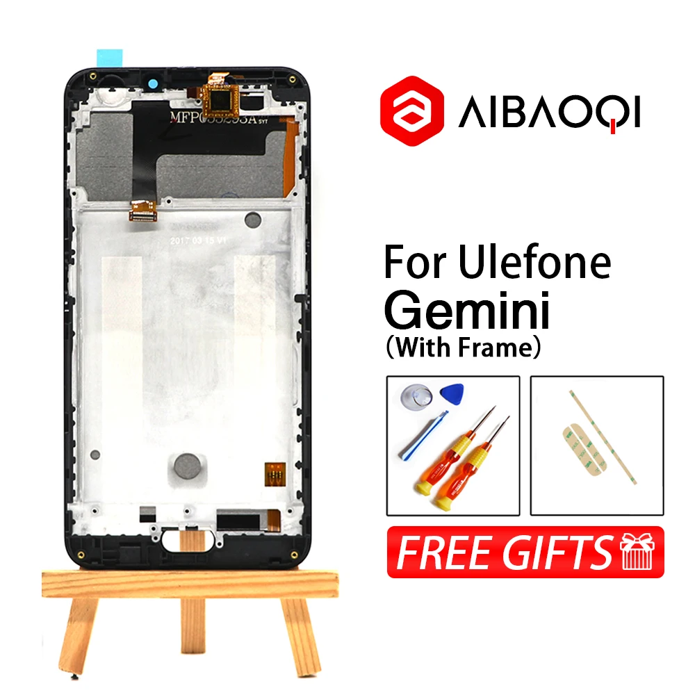 AiBaoQi New Original Ulefone Gemini 1920X1080 LCD Display+5.5 inch Touch Screen +Frame Assembly Repair Part For Ulefone Gemini
AiBaoQi New Original Ulefone Gemini 1920X1080 LCD Display+5.5 inch Touch Screen +Frame Assembly Repair Part For Ulefone Gemini
