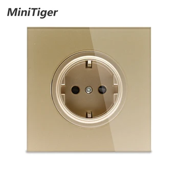EsooLi 2019 New Arrival Crystal Glass Panel 16A EU Standard Wall Power Socket Outlet Grounded With Child Protective Lock
EsooLi 2019 New Arrival Crystal Glass Panel 16A EU Standard Wall Power Socket Outlet Grounded With Child Protective Lock